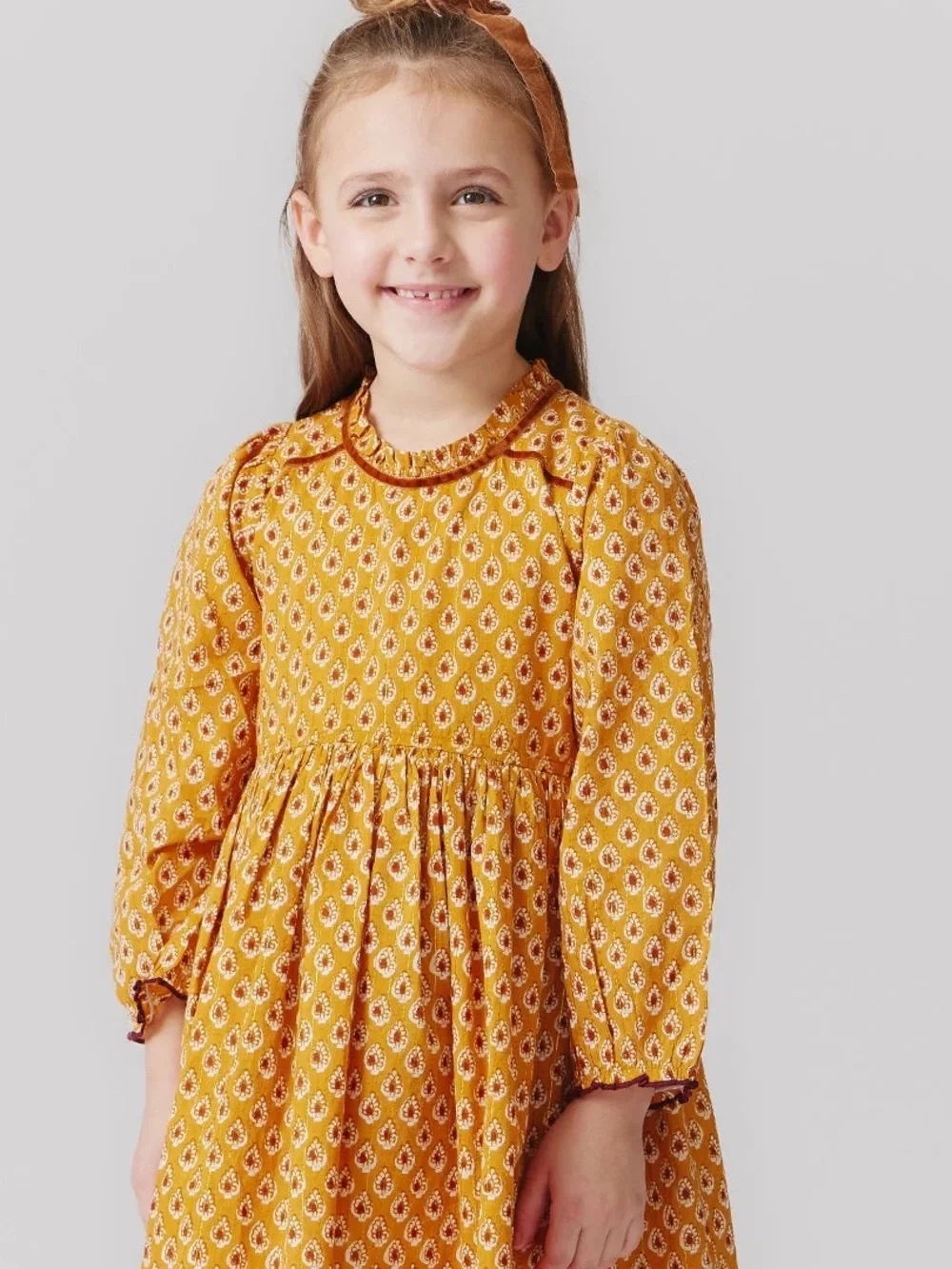 NWT Pink Chicken Inca Tear Drop Mustard Charlie Dress w/ Sparkly Thread Size 6